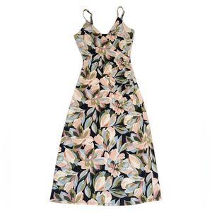 Joie Women's Multi Color Floral Bodycon V Neck Midi Dress Size XS